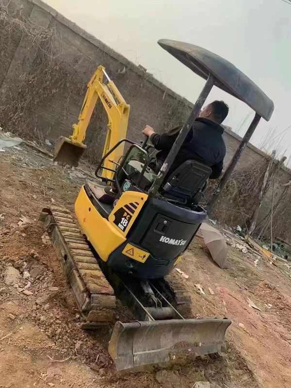 ماشین آلات استفاده شده برای جابجایی زمین حفاری 2 تن مینی حفاری با کیفیت بالا Komatsu pc 18 MR
