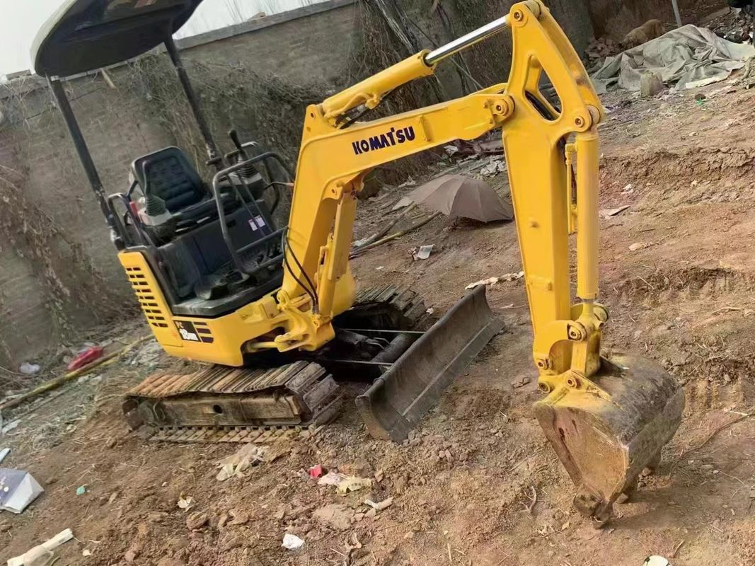 ماشین آلات استفاده شده برای جابجایی زمین حفاری 2 تن مینی حفاری با کیفیت بالا Komatsu pc 18 MR