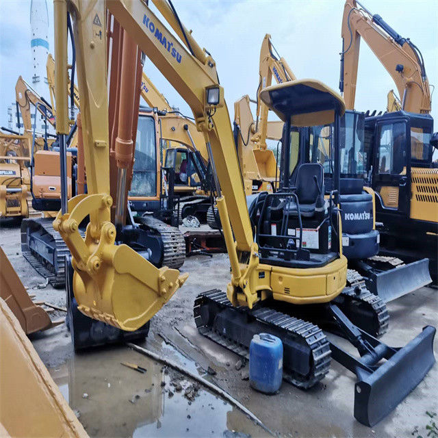 قیمت پایین 3 تن استفاده شده ژاپن وارد شده Komatsu pc 35 MR حفاری خزنده با ساعات کاری کمتر