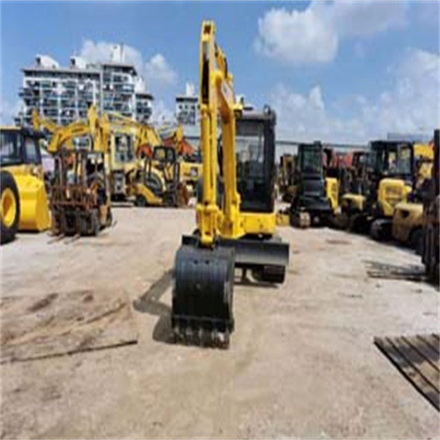 6 تن از کیفیت بالا استفاده شده ژاپن وارد شده Komatsu pc 55 MR حفاری خزنده با ساعات کاری کوتاه