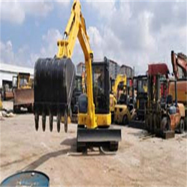 6 تن از کیفیت بالا استفاده شده ژاپن وارد شده Komatsu pc 55 MR حفاری خزنده با ساعات کاری کوتاه