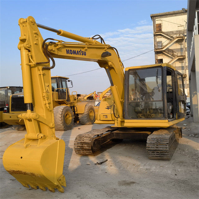 6.3 تن از کیفیت بالا استفاده شده ژاپن وارد شده Komatsu pc 55 MR حفاری خزنده با ساعات کاری کوتاه