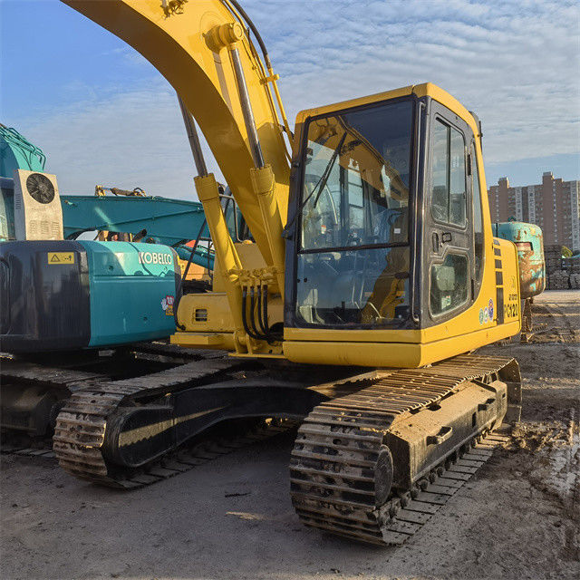 کاوشگر استفاده شده با کیفیت بالا 12 تن ژاپن واردات Komatsu Pc 120 کاوشگر خزنده با ساعات کاری کمتر
