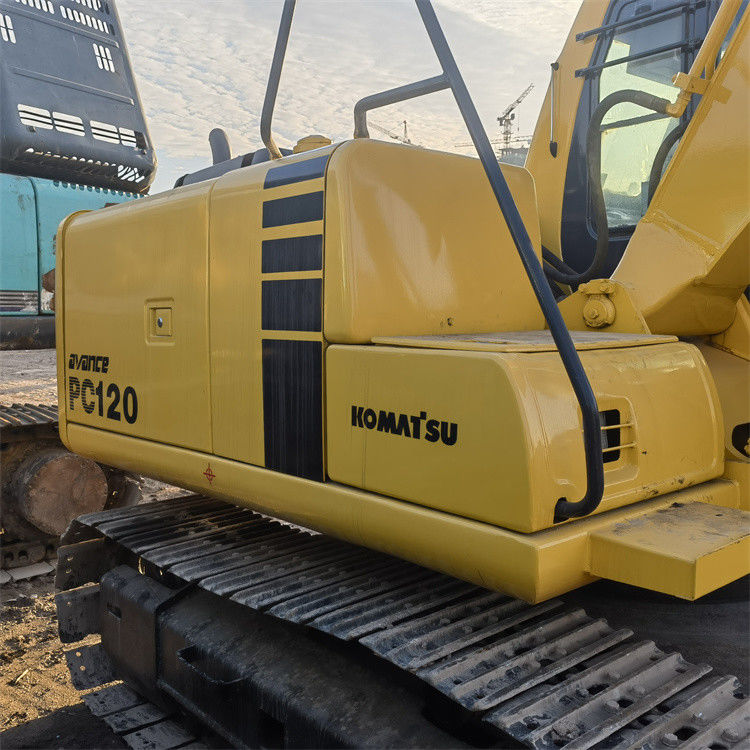 کاوشگر استفاده شده با کیفیت بالا 12 تن ژاپن واردات Komatsu Pc 120 کاوشگر خزنده با ساعات کاری کمتر