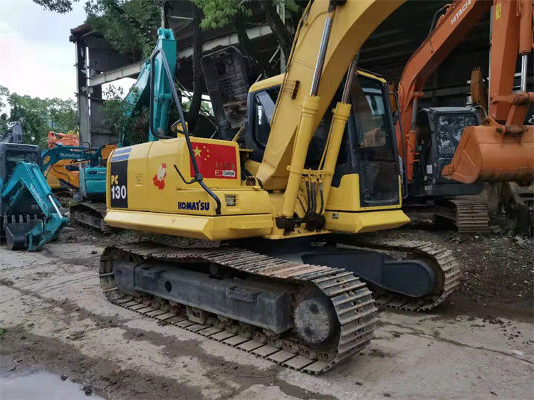 13 تن استفاده شده ژاپن واردات Komatsu pc 130 کاوشگر خزنده از ژاپن در حالت عالی آماده فروش