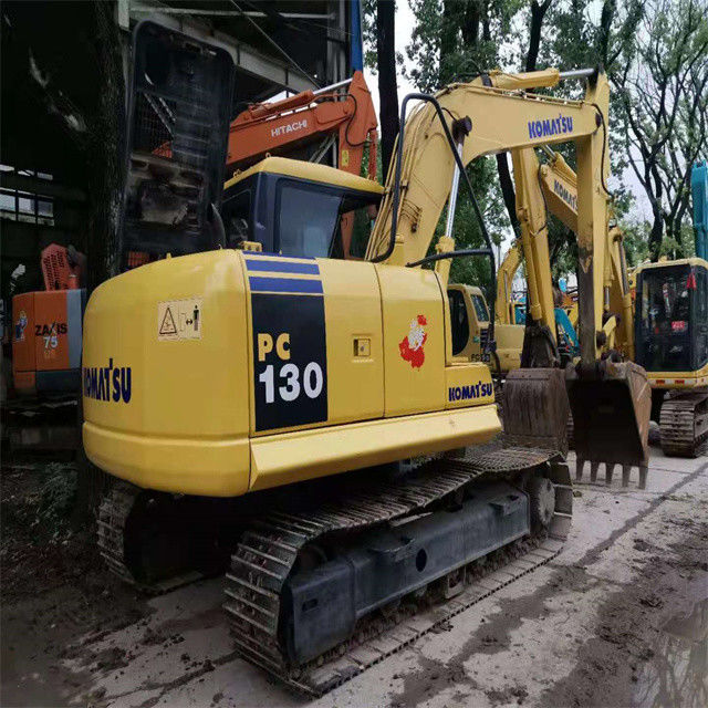 13 تن استفاده شده ژاپن واردات Komatsu pc 130 کاوشگر خزنده از ژاپن در حالت عالی آماده فروش
