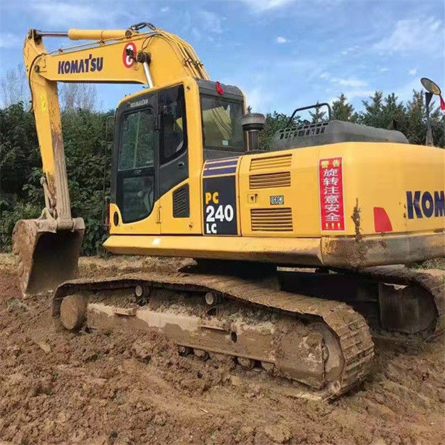 26 تن تقریبا جدید ژاپن وارد شده ماشین حفاری خزنده استفاده شده بازسازی Komatsu pc 240LC-8