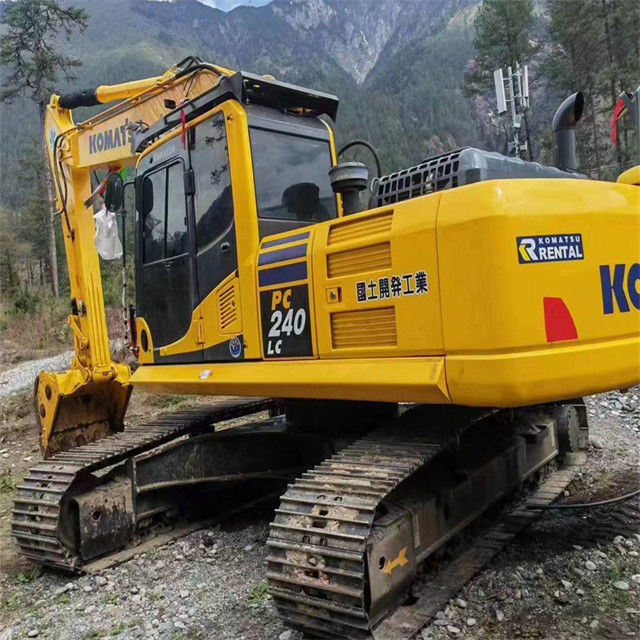 26 تن تقریبا جدید ژاپن وارد شده ماشین حفاری خزنده استفاده شده بازسازی Komatsu pc 240LC-8