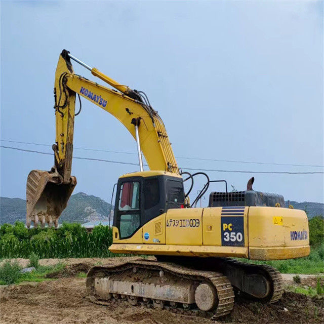 ۳۵ تن تقریبا جدید ژاپن وارد شده ماشین حفاری خزنده استفاده شده بازسازی Komatsu pc 350-7