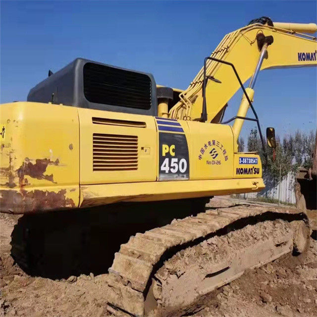 45 تن تقریبا جدید ژاپن وارد شده ماشین حفاری خزنده استفاده شده بازسازی Komatsu pc 450-7