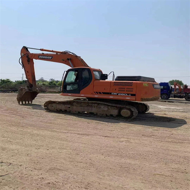 25 تن آماده استفاده شده حفاری برای کار و تجربه استفاده شده کره وارد Doosan DX 260LC