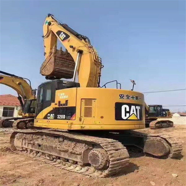 34.7 تن آماده براي کار و تجربه استفاده شده ژاپن Caterpillar 328 D در حالت خوب