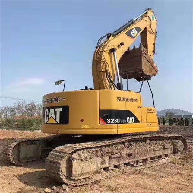 34.7 تن آماده براي کار و تجربه استفاده شده ژاپن Caterpillar 328 D در حالت خوب
