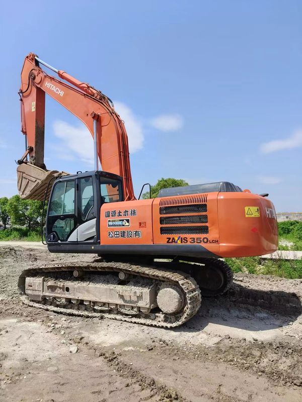 33.5 تن آماده براي کار و تجربه استفاده شده ژاپن وارد شده Hitachi ZX 350H-5G در حالت خوب