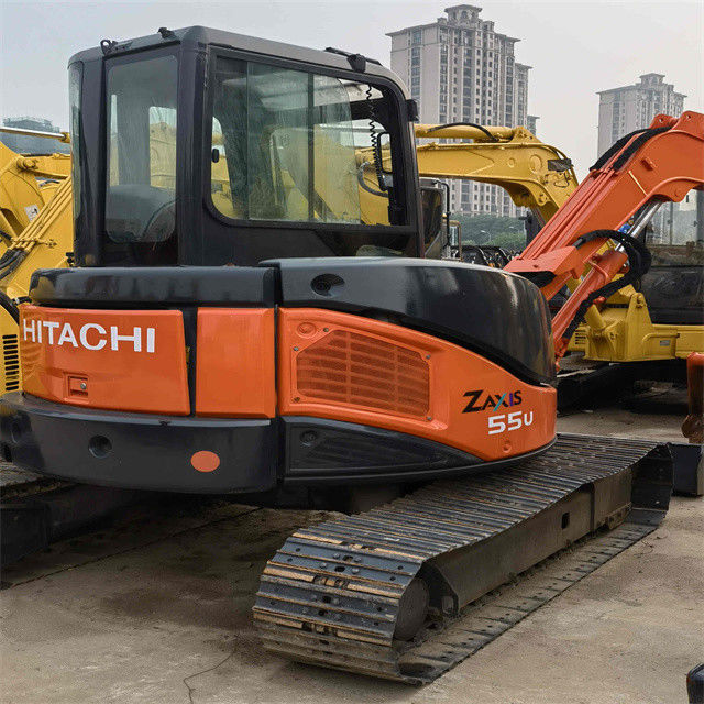 5 تن آماده براي کار و تجربه دار استفاده شده ژاپن واردات هيتاشي ZX 50 U-2 در حالت خوب