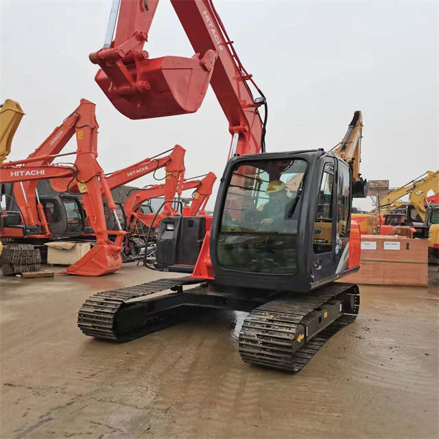 6.3 تن ميني آماده استفاده شده حفاری برای کار و تجربه استفاده شده ژاپن واردات Hitachi ZX 70 حالت خوب