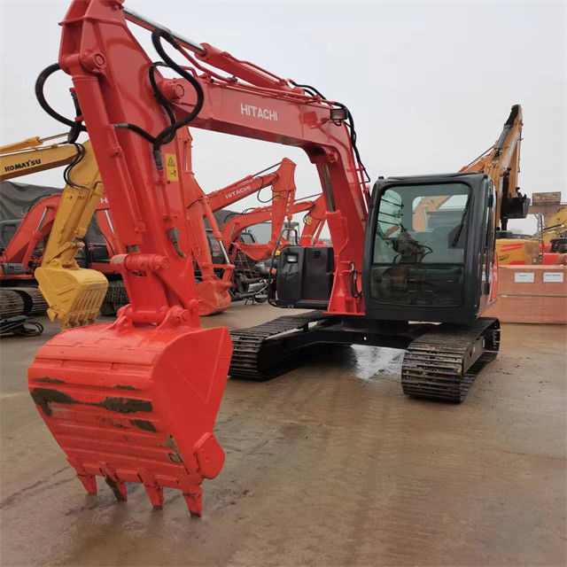 6.3 تن ميني آماده استفاده شده حفاری برای کار و تجربه استفاده شده ژاپن واردات Hitachi ZX 70 حالت خوب