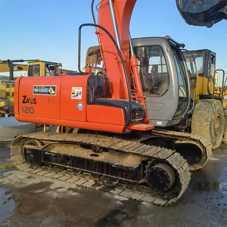 12.5 تن ميني آماده براي کار و تجربه استفاده شده ژاپن وارد شده Hitachi ZX 120 در حالت خوب