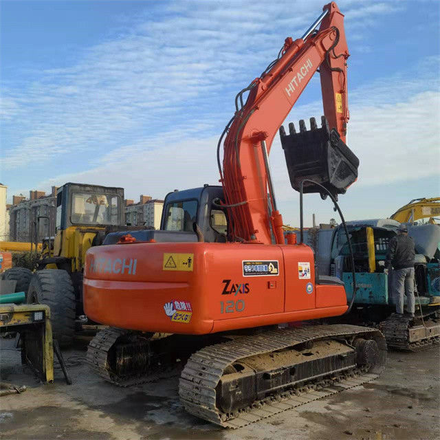 12.5 تن ميني آماده براي کار و تجربه استفاده شده ژاپن وارد شده Hitachi ZX 120 در حالت خوب