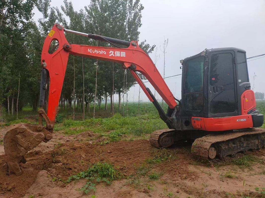 ماشین حفاری مینی کوبوتا کوبوتا Kx165 ماشین حفاری استفاده شده وزن 5.54 تن