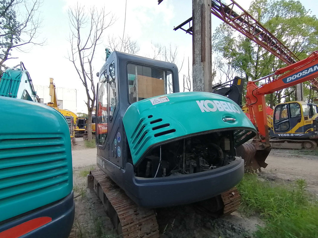 30.5kN KOBELCO SK60-C ماشین حفاری وزن 5.95t قدرت موتور 42.4kW