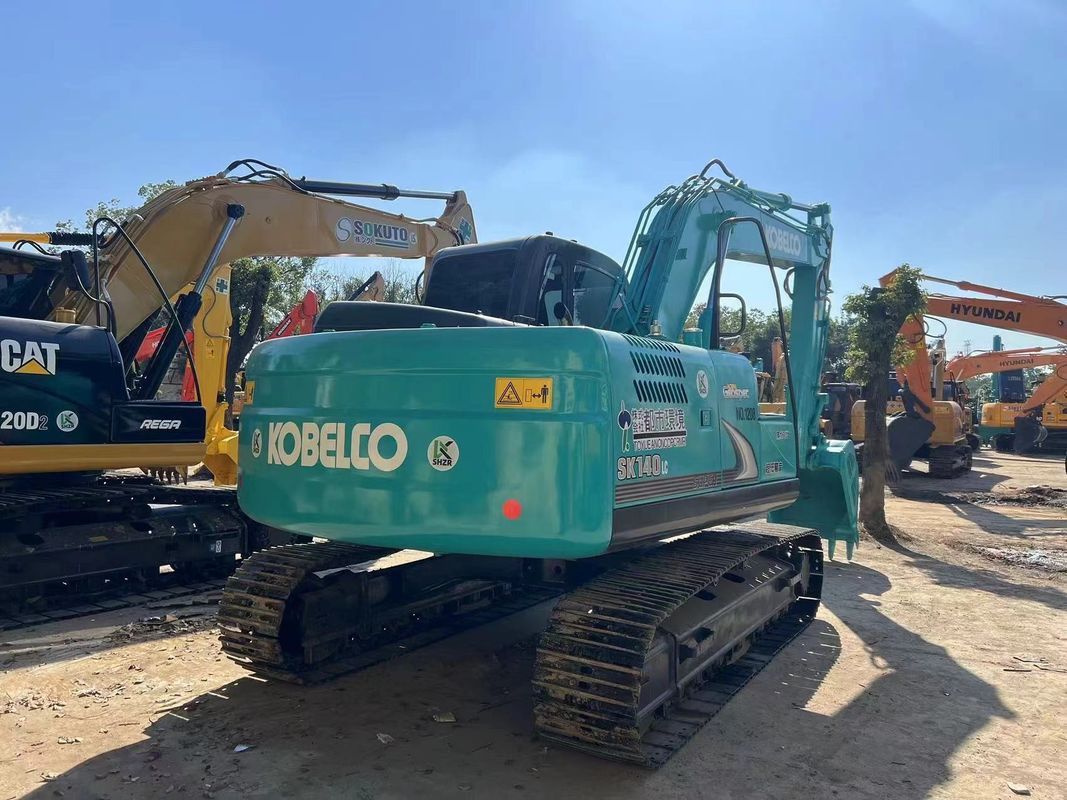 حفاری دست دوم Kobelco Sk140lc 8 کرین حفاری خزنده وزن 13.3t
