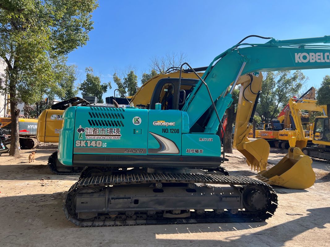 حفاری دست دوم Kobelco Sk140lc 8 کرین حفاری خزنده وزن 13.3t