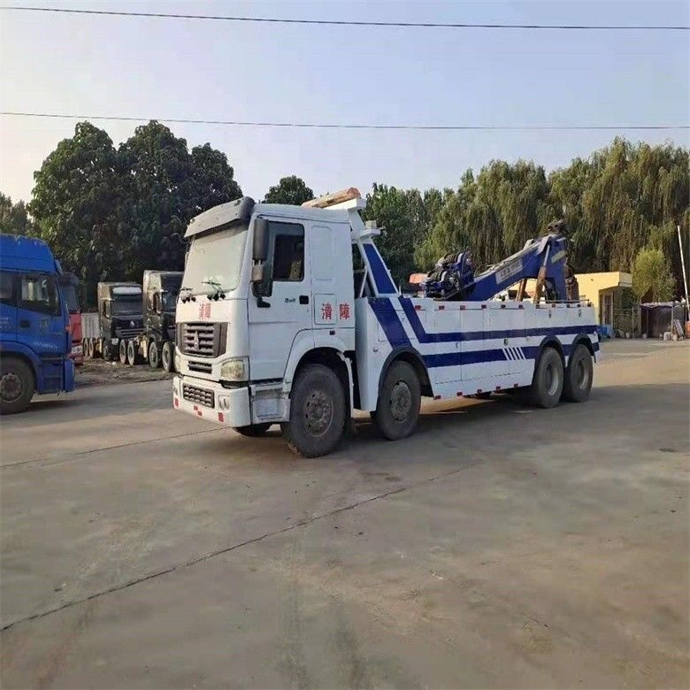 ساعت های کمتر استفاده شده Howo 6*4 Wrecker Tow Truck 8*4 بدن بکش با گواهینامه ISO9001 / CCC
