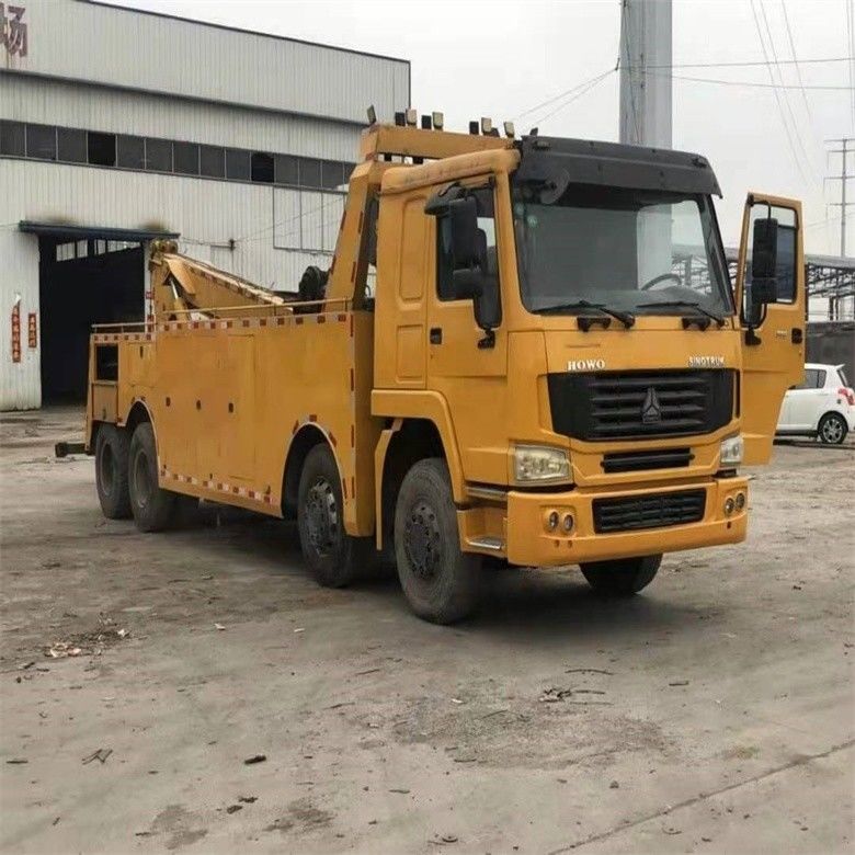 ساعت های کمتر استفاده شده Howo 6*4 Wrecker Tow Truck 8*4 بدن بکش با گواهینامه ISO9001 / CCC