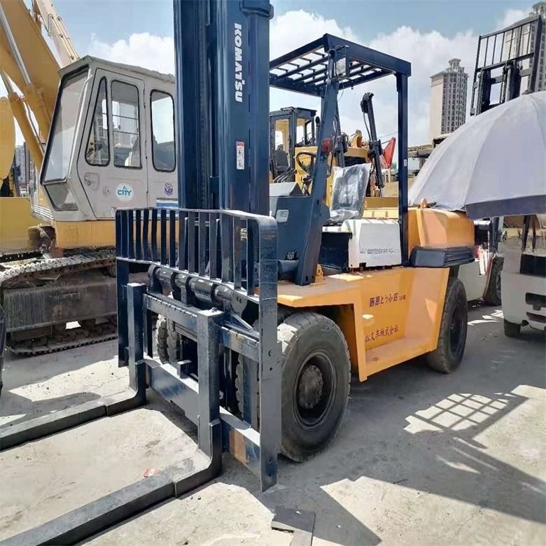 6D95L موتور نوع ژاپن ساخته شده استفاده شده 7 تن Komatsu فولکلور در وضعیت خوب برای خرده فروشی