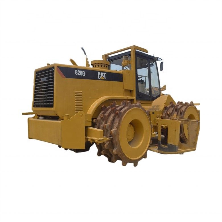 35 تن استفاده شده Caterpillar Cat 826G کمپکتور در حالت عالی رنگ اصلی ژاپن
