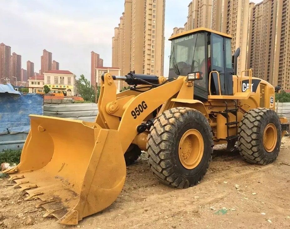 تخلیه چوب 5 تن دست دوم ژاپن Caterpillar 950G Loader استفاده شده Cat 950 دستی چرخ Loader