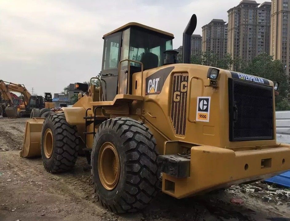 تخلیه چوب 5 تن دست دوم ژاپن Caterpillar 950G Loader استفاده شده Cat 950 دستی چرخ Loader