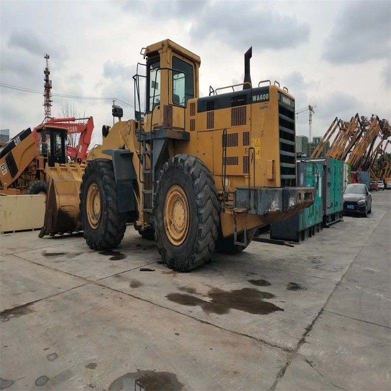ساخت و ساز 12 تن استفاده شده Komatsu WA600-3 چرخ بارگیری 600 مدل سنگین پیش سر بارگیری WA600-6