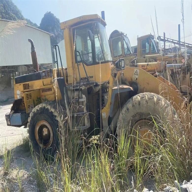 بارگذاری جلو 235KW استفاده شده Komatsu WA500-6 چرخ بارگذاری از ژاپن 4.5 مکعب دست دوم