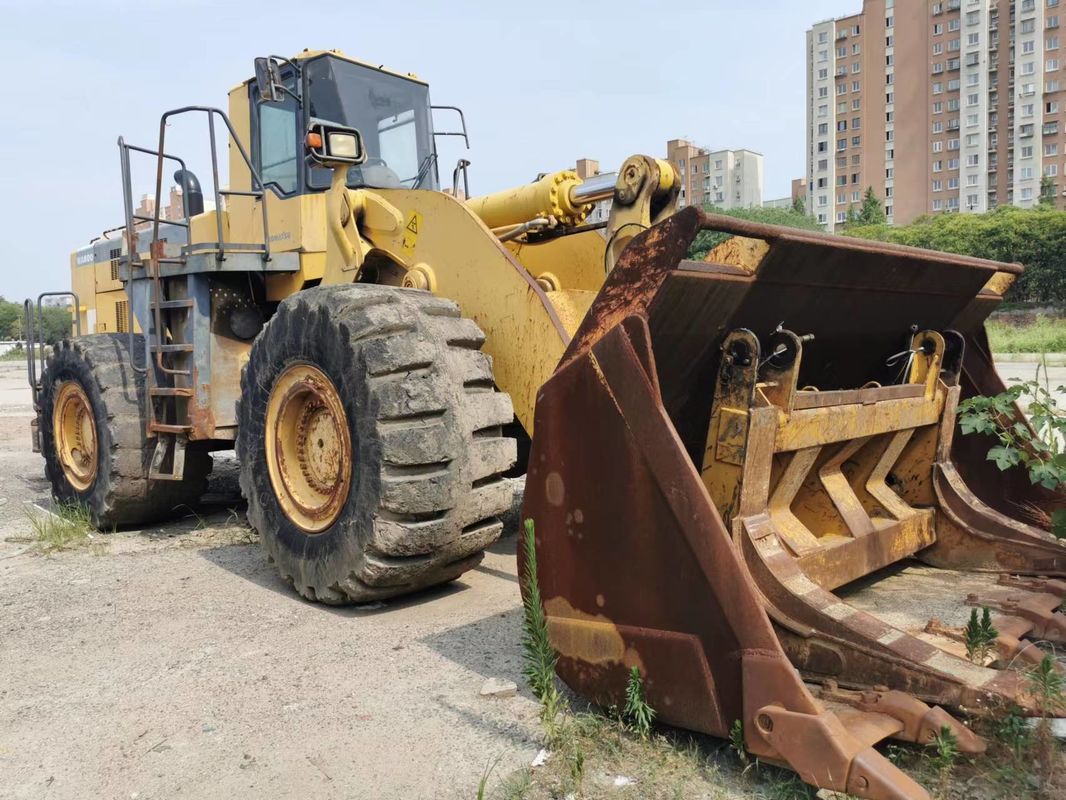 Komatsu 600 مدل سنگین وظیفه WA600-6 چرخ بارگیری برای راه حل ساختمان ساخت و ساز