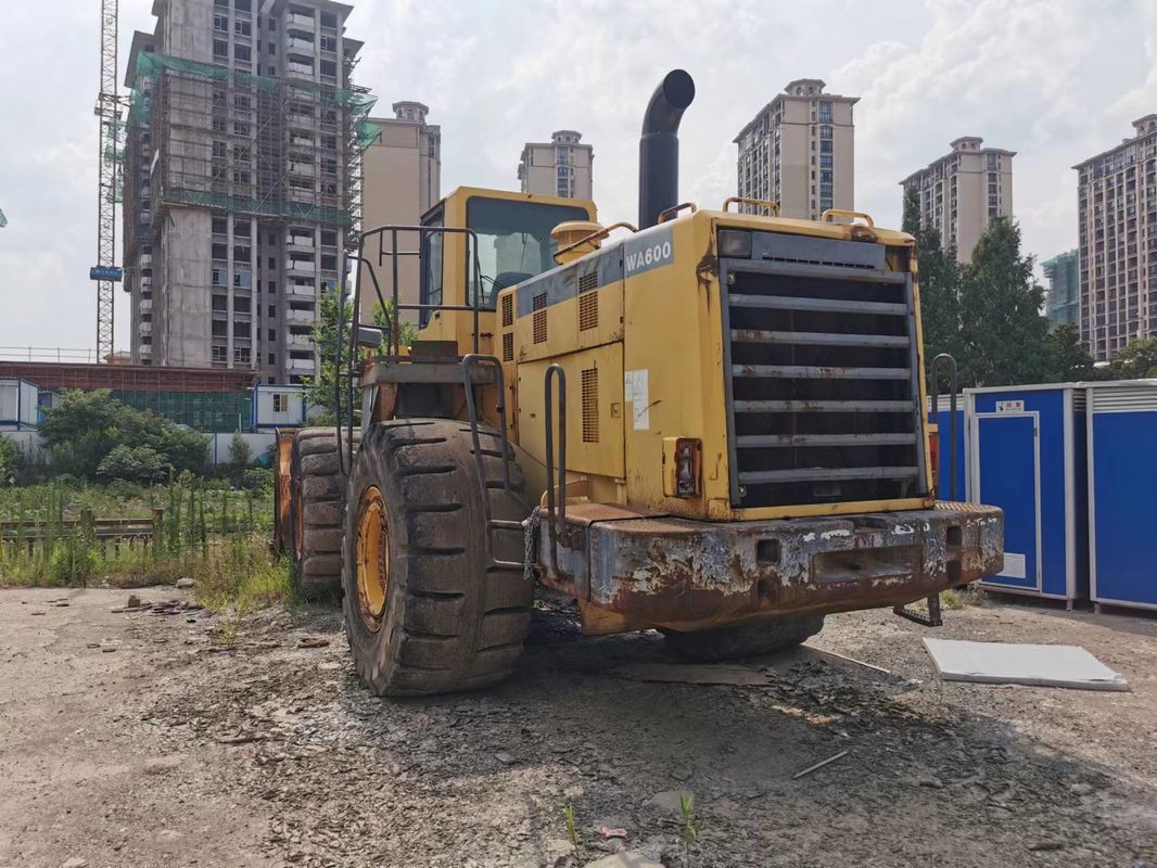 Komatsu 600 مدل سنگین وظیفه WA600-6 چرخ بارگیری برای راه حل ساختمان ساخت و ساز