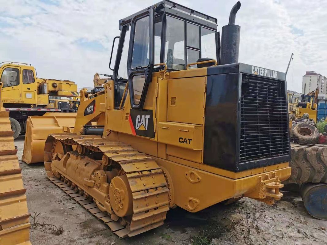 بارگذاری چرخ ژاپنی استفاده شده برای عملیات صاف و متحرک CAT 973