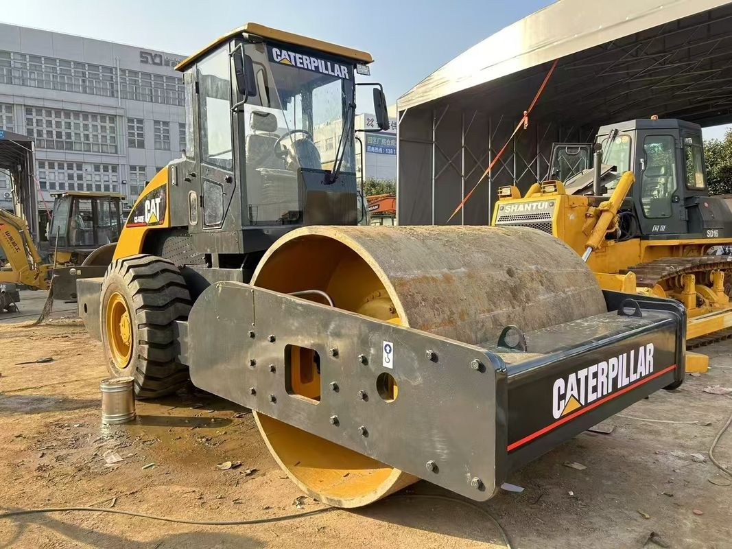 CAT CS-683E کمپکتور رولر ارتعاش استفاده شده 1.8 mm Amplitude 134 kW قدرت موتور